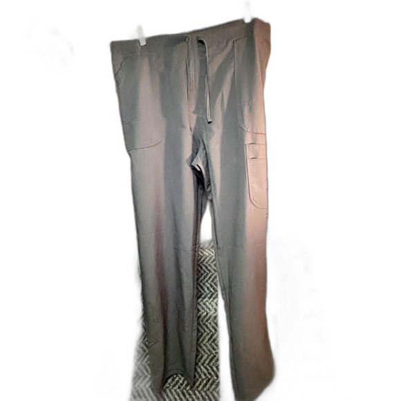 Scrubstar Gray Scrub Pants, L/G, Drawstring, Cargo Pockets, 33" Waist - Picture 2 of 11